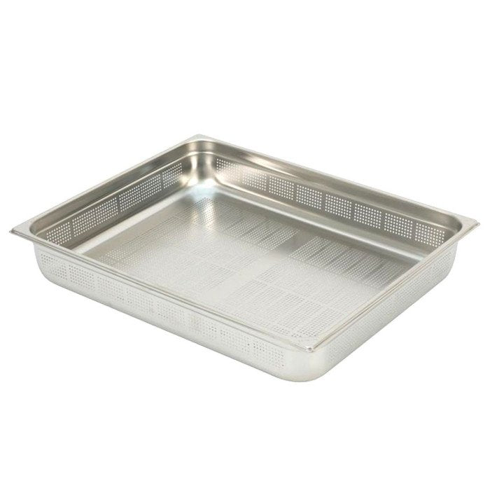 STAINLESS STEEL GN PAN PERFORATED 2/1