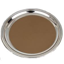 Stainless Steel Round Tray With Anti Slip Mat